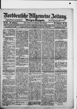 Norddeutsche allgemeine Zeitung on Nov 27, 1895