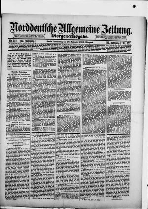 Norddeutsche allgemeine Zeitung on Nov 28, 1895