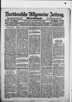 Norddeutsche allgemeine Zeitung on Nov 28, 1895