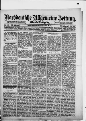Norddeutsche allgemeine Zeitung on Nov 29, 1895