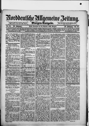 Norddeutsche allgemeine Zeitung vom 30.11.1895
