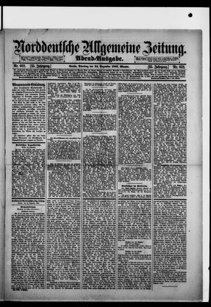 Norddeutsche allgemeine Zeitung vom 24.12.1895