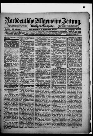 Norddeutsche allgemeine Zeitung vom 25.12.1895