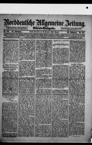 Norddeutsche allgemeine Zeitung vom 28.12.1895