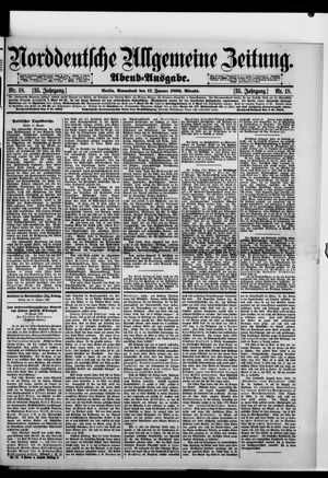 Norddeutsche allgemeine Zeitung vom 11.01.1896