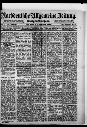 Norddeutsche allgemeine Zeitung vom 19.01.1896