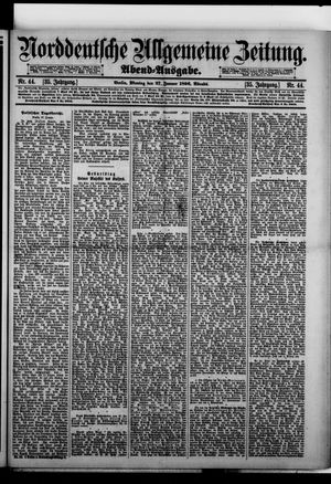 Norddeutsche allgemeine Zeitung vom 27.01.1896