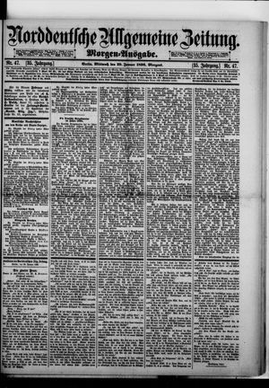 Norddeutsche allgemeine Zeitung on Jan 29, 1896
