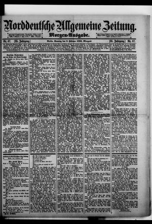 Norddeutsche allgemeine Zeitung vom 09.02.1896