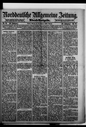 Norddeutsche allgemeine Zeitung vom 10.02.1896