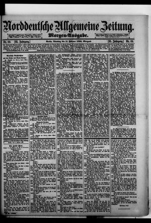 Norddeutsche allgemeine Zeitung vom 11.02.1896