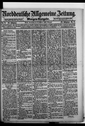 Norddeutsche allgemeine Zeitung on Feb 13, 1896