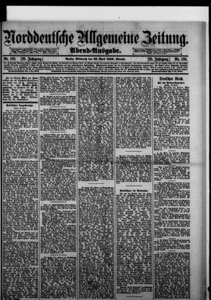 Norddeutsche allgemeine Zeitung on Apr 22, 1896