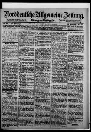 Norddeutsche allgemeine Zeitung vom 25.04.1896