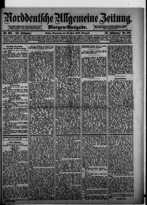 Norddeutsche allgemeine Zeitung on Jun 25, 1896