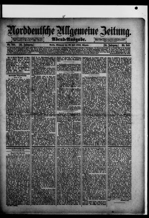 Norddeutsche allgemeine Zeitung vom 22.07.1896