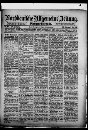 Norddeutsche allgemeine Zeitung vom 02.08.1896