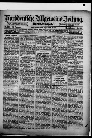 Norddeutsche allgemeine Zeitung on Aug 3, 1896