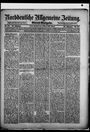 Norddeutsche allgemeine Zeitung vom 08.08.1896