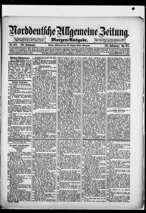 Norddeutsche allgemeine Zeitung vom 12.08.1896