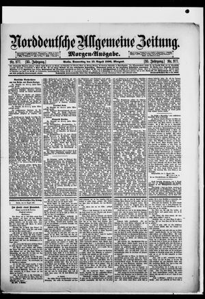 Norddeutsche allgemeine Zeitung vom 13.08.1896