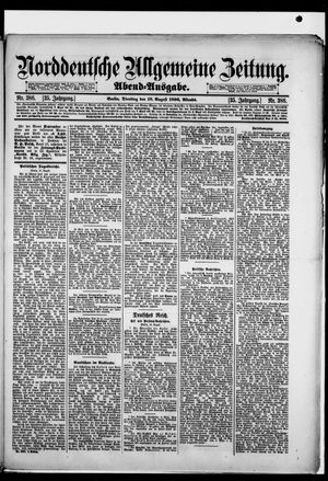 Norddeutsche allgemeine Zeitung vom 18.08.1896
