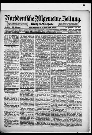 Norddeutsche allgemeine Zeitung vom 20.08.1896