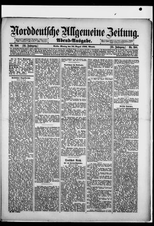 Norddeutsche allgemeine Zeitung vom 24.08.1896