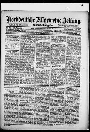 Norddeutsche allgemeine Zeitung on Aug 25, 1896