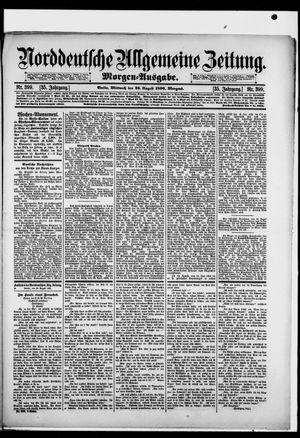 Norddeutsche allgemeine Zeitung vom 26.08.1896