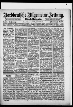 Norddeutsche allgemeine Zeitung vom 26.08.1896