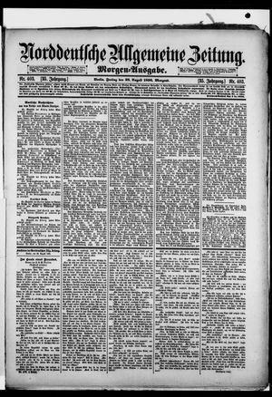 Norddeutsche allgemeine Zeitung vom 28.08.1896