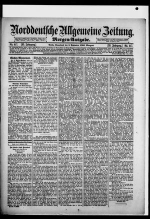 Norddeutsche allgemeine Zeitung vom 05.09.1896