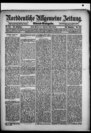 Norddeutsche allgemeine Zeitung vom 07.09.1896