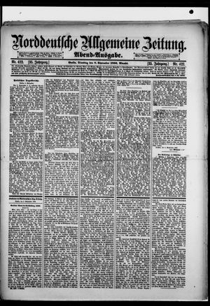 Norddeutsche allgemeine Zeitung vom 08.09.1896
