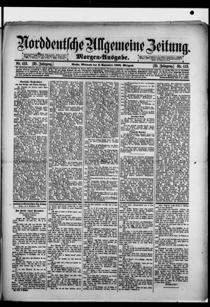 Norddeutsche allgemeine Zeitung vom 09.09.1896