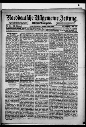 Norddeutsche allgemeine Zeitung vom 09.09.1896