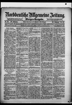 Norddeutsche allgemeine Zeitung vom 10.09.1896
