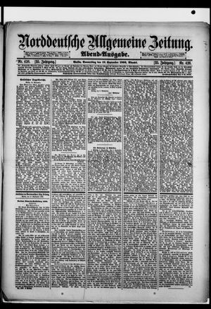Norddeutsche allgemeine Zeitung vom 10.09.1896