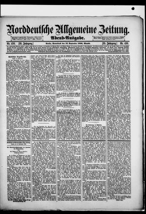 Norddeutsche allgemeine Zeitung vom 12.09.1896