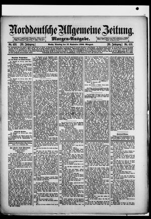 Norddeutsche allgemeine Zeitung vom 15.09.1896