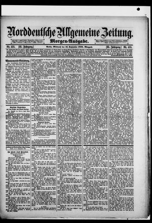 Norddeutsche allgemeine Zeitung vom 16.09.1896