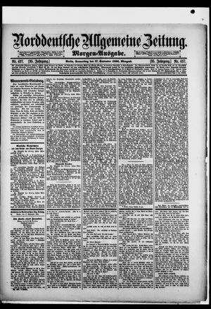 Norddeutsche allgemeine Zeitung vom 17.09.1896