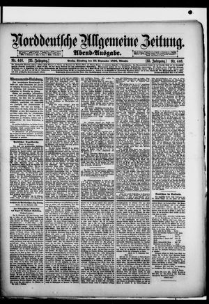 Norddeutsche allgemeine Zeitung vom 22.09.1896
