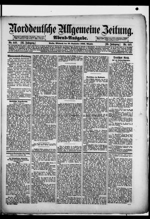 Norddeutsche allgemeine Zeitung vom 23.09.1896