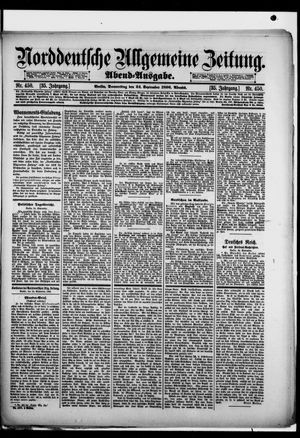Norddeutsche allgemeine Zeitung vom 24.09.1896