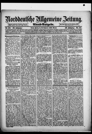 Norddeutsche allgemeine Zeitung vom 25.09.1896