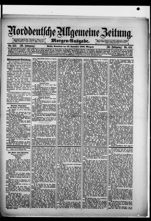 Norddeutsche allgemeine Zeitung vom 26.09.1896