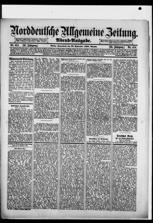 Norddeutsche allgemeine Zeitung vom 26.09.1896