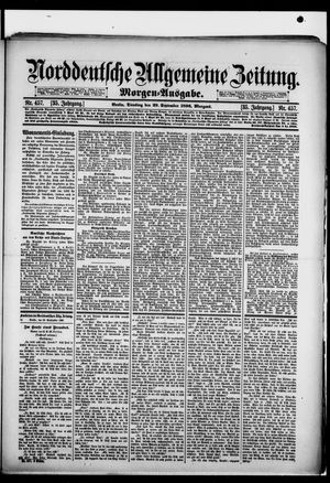 Norddeutsche allgemeine Zeitung on Sep 29, 1896